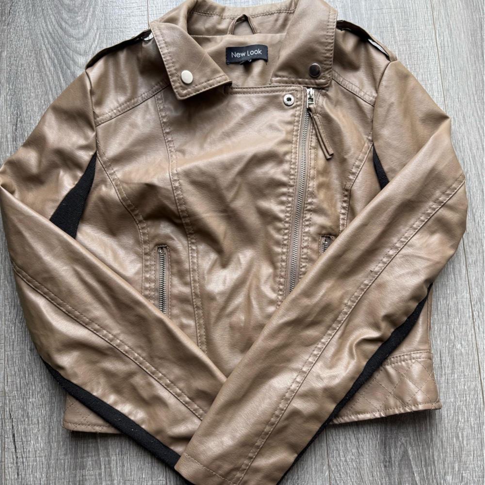 New Look Women's Brown Leather Jacket